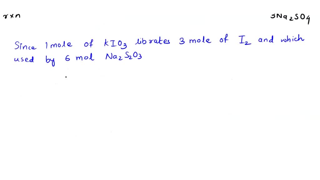 SOLVED in the lab experiment, Redox Titration Determination of Sodium