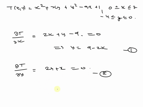 find-the-absolute-maxima-and-minima-of-the-function-on-the-given-domain-txy-x2-xy-y2-_-9x-on-the-rectangular-plate-0sx7-4sys0-the-absolute-maximum-occurs-at-type-an-ordered-pair-the-absolute-07913