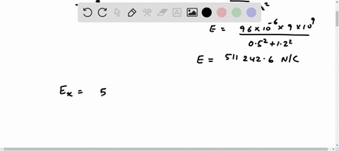 a-96-micro-coulomb-point-charge-is-stuck-at-00-no-other-charges-are-around-a-find-the-magnitude-of-the-electric-field-at-05-m-12-m-b-find-the-components-of-the-electric-field-at-05-m-12-m-fi-62563