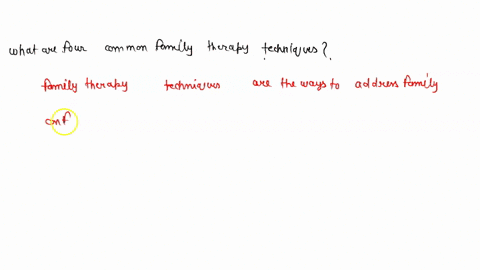 what-are-four-common-family-therapy-techniques-briefly-describe-each-94556