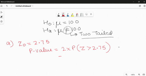 suppose-that-you-are-testing-the-following-hypothesis-where-the-variance-is-known-ho-p-100-hi-p-100-find-the-p-value-for-the-following-values-of-the-test-statistic-zo-275-186-205-186-24518