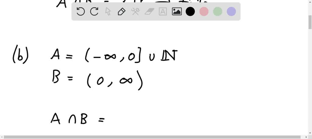 SOLVED: Give an example of two uncountable sets A and B such that A ∩ B ...