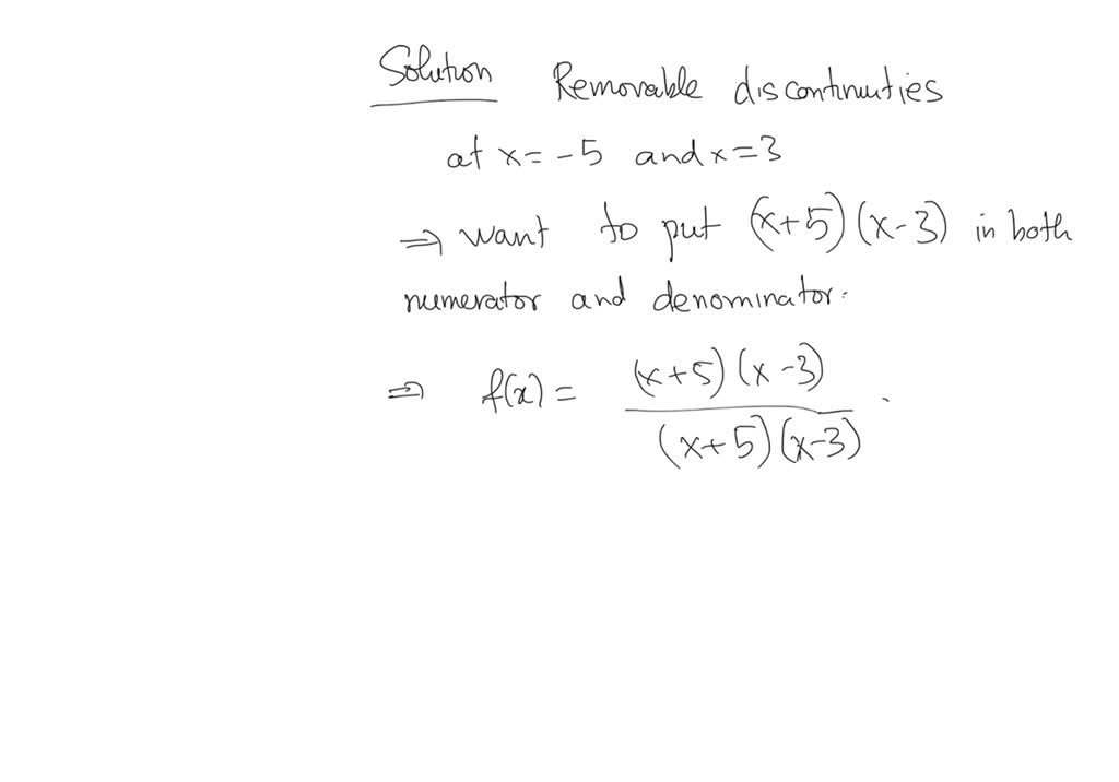 Construct A Function That Passes Through The Origin With A Constant Slope Of 1 With Removable