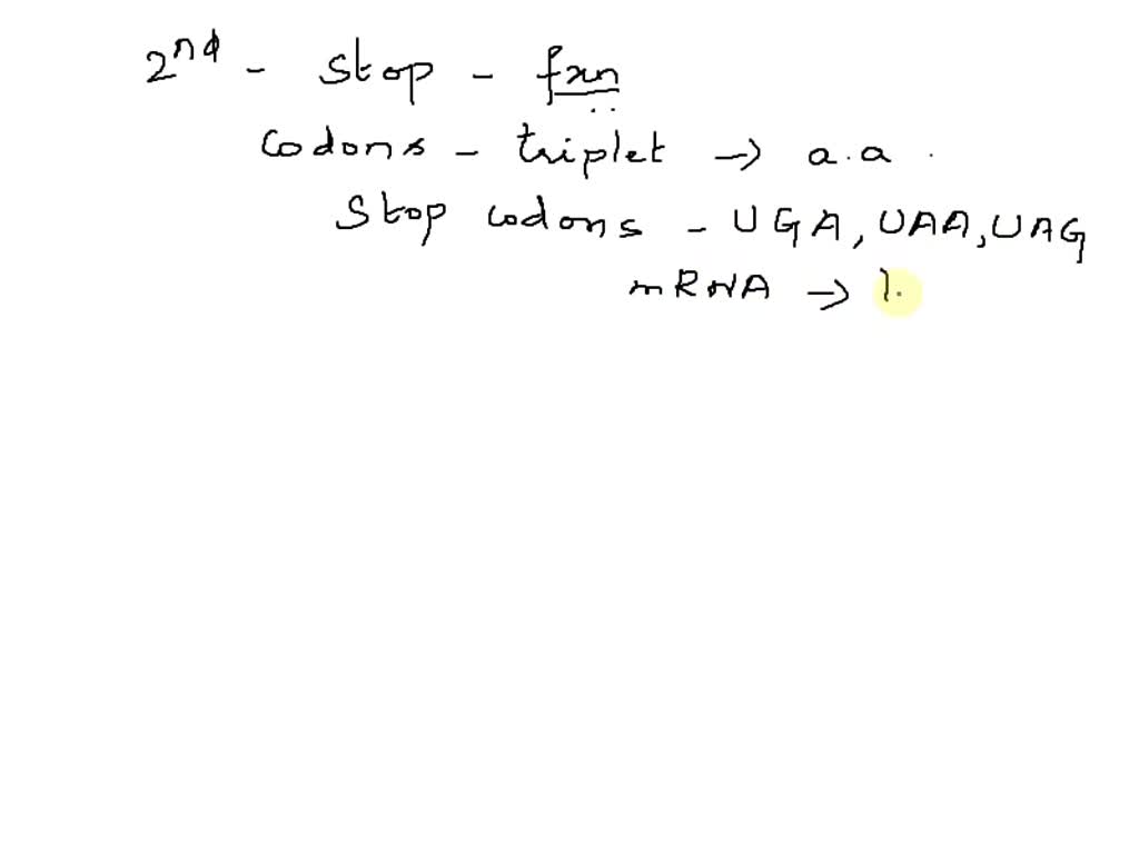 SOLVED If a FRAMESHIFT mutation causes a stop codon to be inserted