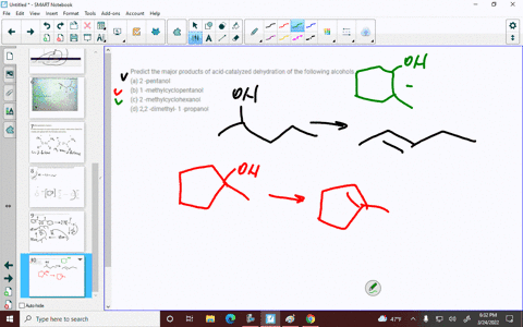 predict-the-major-products-of-acid-catalyzed-dehydration-of-the-following-alcohols-a-2-pentanol-b-2-45191