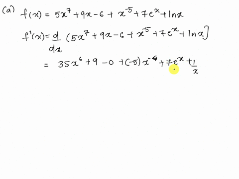 compute-the-derivative-with-respect-to-x-of-the-following-functions-a-fx5x7-9x6x5-7ex-lnx-b-gxx-4-x2-c-wx-x3-3x-1500-30112