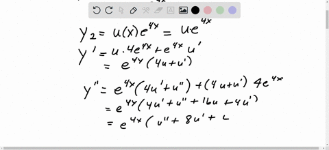 the-indicated-function-y1x-is-a-solution-of-the-given-differential-equation-use-reduction-of-order-or-formula-5-in-section-42-y2-y1x-epx-dx-y-2-1-x-dx-5-as-instructed-to-find-a-second-soluti-58418