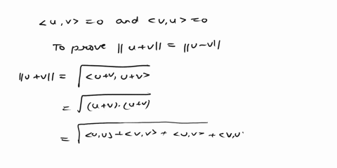 prove-that-the-u-v-u-v-if-and-only-if-u-and-v-are-orthogonal-68362