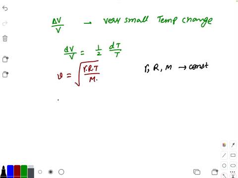 show-that-the-fractional-change-in-the-speed-of-sound-dvv-due-to-a-very-small-temperature-change-dt-is-given-by-dvv12dttdvv12dtt-hint-start-with-equation-v-square-root-rtm-answer-12dtt-part-60177