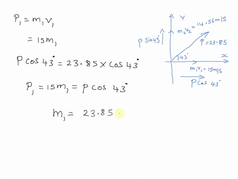 pls-answer-asapthe-total-momentum-of-two-balls-is-2385-kg-ms-pointing-in-the-positive-direction-43-degrees-above-the-horizontal-if-the-two-balls-have-velocities-15-ms-and-1456-ms-respectivel-07819