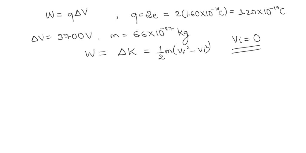 SOLVED A helium ion (Q = +2e) whose mass is 6.6Ã—10^âˆ’27 kg is