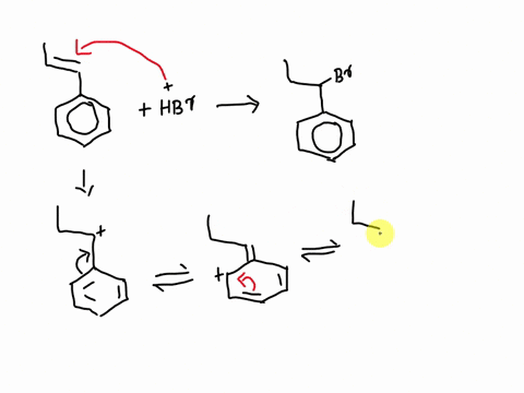 addition-of-hbr-to-1-phenylpropene-yields-only-1-bromopropylbenzene-propose-a-mechanism-for-the-re-2-54748