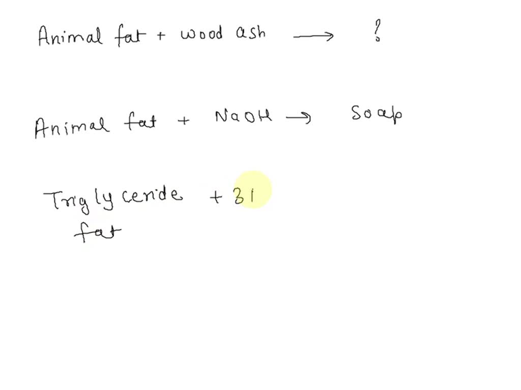 SOLVED A. Your ancestors stayed clean by boiling animal fat with wood