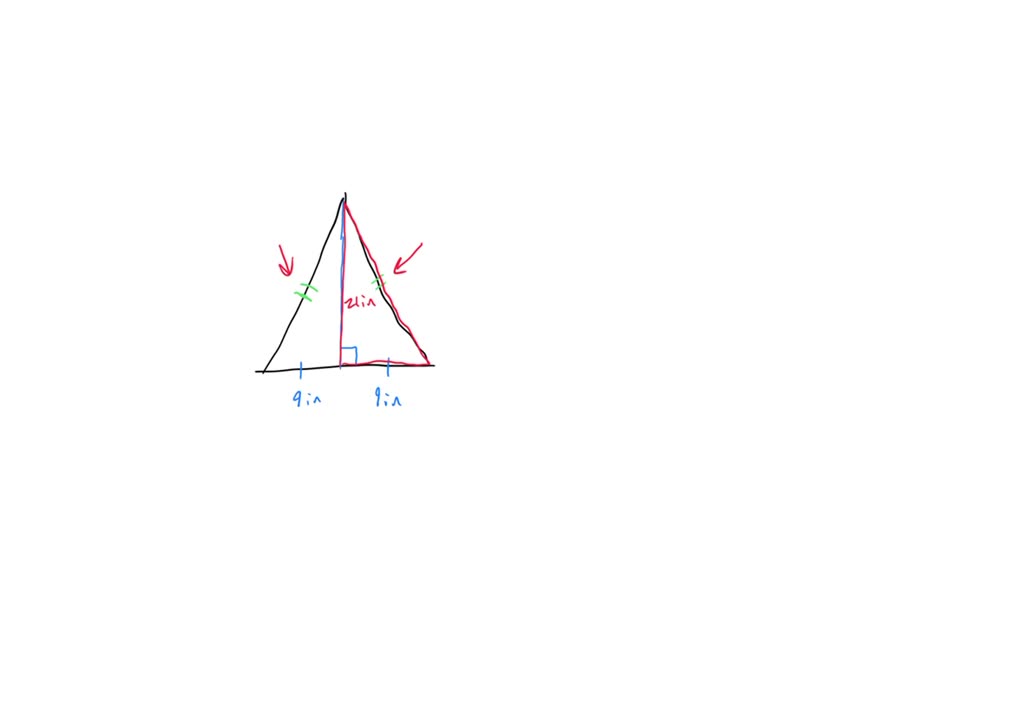 SOLVED An altitude is drawn from the vertex of an isosceles triangle
