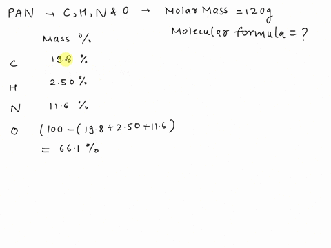 peroxyacylnitrate-pan-is-one-of-the-components-of-smog-it-is-a-compound-of-mathrmc-mathrmh-mathrmn-3-48112