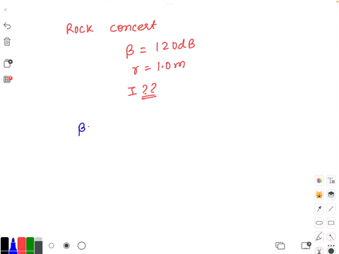 at-a-rock-concert-the-sound-intensity-level-is-120-db-at-a-distance-of-10m-from-the-speakers-calculate-the-sound-intensity-at-this-distance