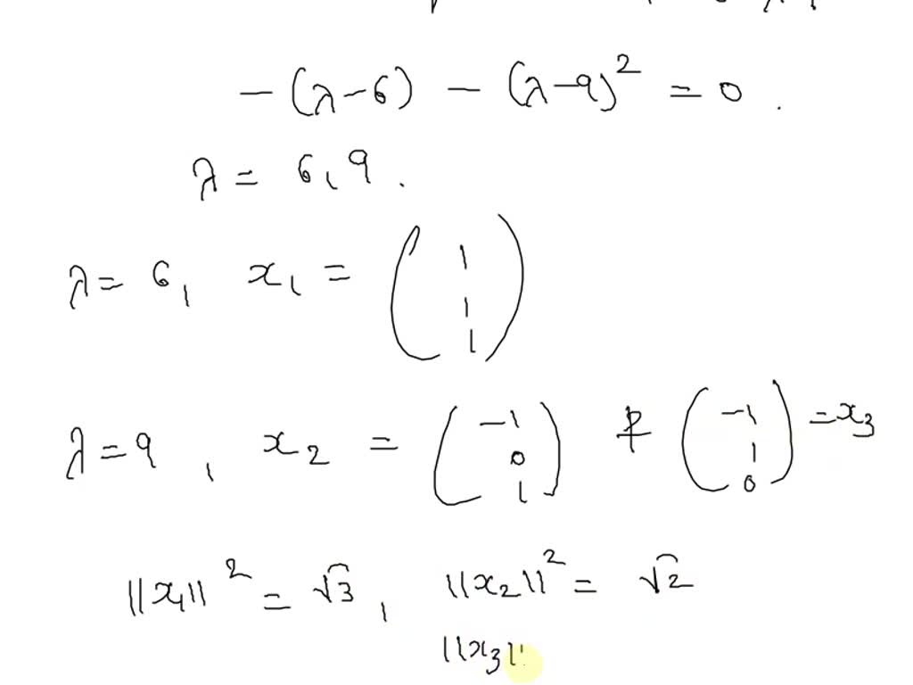 SOLVED: Let 10 ] -[ 10 -1 ] -1 10 (a) Find A Matrix P That Orthogonally ...