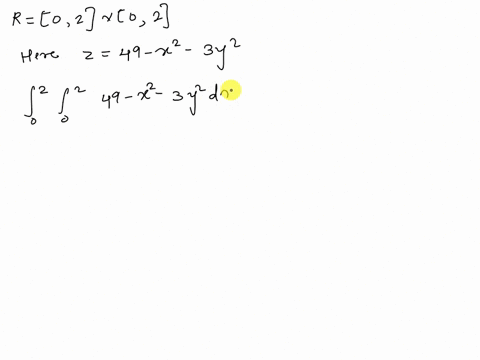 point-consider-the-solid-that-lies-above-the-square-in-the-xy-plane-r-02x-02-and-below-the-elliptic-paraboloid-z-49-_-x2-2y_-using-iterated-integrals-compute-the-exact-value-of-the-volume-84087