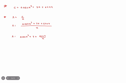suppose-that-the-cost-function-for-product-is-given-by-cx-0002x-7x6244-find-the-production-level-that-is-the-value-of-x-that-will-produce-the-minimum-average-cost-per-unit-cx-the-production-62243
