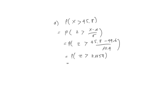 a-population-of-values-has-a-normal-distribution-with-446-and-104-you-intend-to-draw-a-random-sample-of-size-n161-find-the-probability-that-a-single-randomly-selected-value-is-greater-than-4-84894