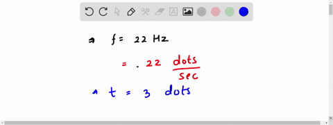 there-is-a-tape-timer-that-creates-dots-at-a-rate-of-22-hz-thus-what-time-interval-in-seconds-does-3-successive-dots-represent-54867