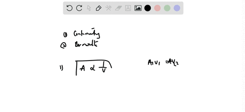 suppose-an-incompressible-ideal-fluid-is-flowing-in-a-horizontal-pipe-1consider-the-effect-on-the-flow-speed-when-the-fluid-flows-from-a-section-where-the-radius-of-the-pipe-is-large-to-a-re-45948