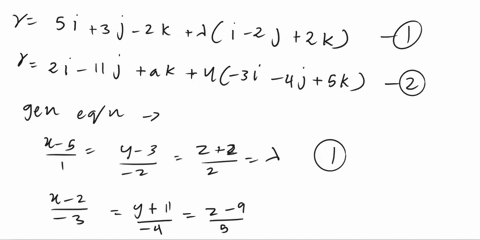 the-vector-equations-of-two-straight-lines-are-r-si-3j-2k-ai-2j-2k-and-r-2i-ljak-3i-4j-sk-given-that-the-two-lines-intersect-find-the-coordinates-of-the-point-of-interscction-the-value-of-th-16218