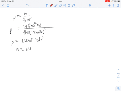 calculate-the-density-ofaneutron-star-with-a-radius-171x-104massuming-the-mass-is-distributed-uniformly-treat-the-neutron-star-asa-giant-nucleus-and-consider-the-mass-of-a-nucleon-1675x-10-2-82569