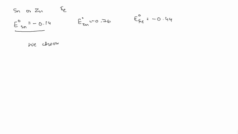 iron-fe-is-very-likely-to-corrode-in-dilute-sulphuric-acid-it-is-suggested-that-iron-can-be-replaced-by-either-tin-sn-or-zinc-zn-to-prevent-corrosion-in-dilute-acid-using-the-standard-electr-31518
