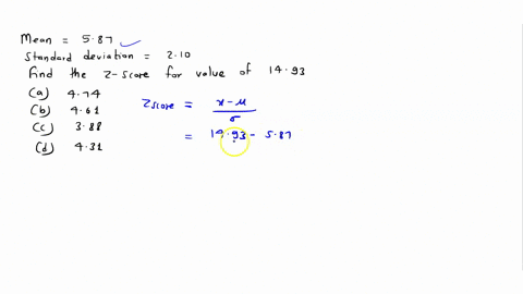 question-5-solve-the-problem-the-mean-of-a-set-of-data-is-587-andits-standard-deviation-is-210-find-the-z-score-for-value-0f-1493-round-your-final-answer-t0-two-decima-laces-9474-461-388-431-33305