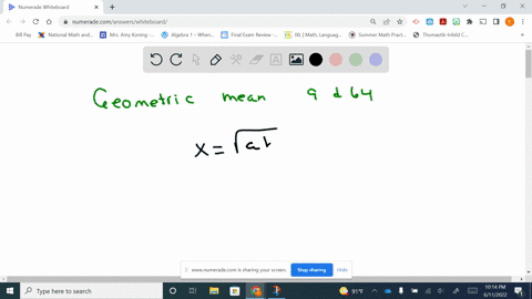 find-the-geometric-mean-between-9-and-64-01036