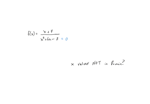 graphs-and-functions-domain-of-a-rational-function-excluded-values-the-function-f-is-defined-below-x7-fk-x6x-7-find-all-values-of-x-that-are-not-in-the-domain-of-f-if-there-is-more-than-one-47147