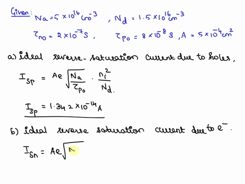 consider-an-ideal-silicon-pn-junction-diode-with-the-geometry-shown-in-figure-p816-the-doping-concen-11794
