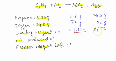 for-the-following-reaction-580-grams-of-propane-c3h8-are-allowed-to-react-with-248-grams-of-oxygen-gas-propane-c3h8-g-oxygen-g-carbon-dioxide-g-water-g-what-is-the-maximum-amount-of-carbon-d-53117