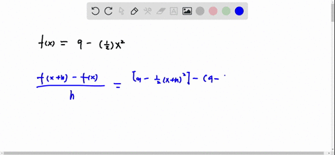 find-the-difference-quotient-fxh-fxh-for-the-function-fx-9-12x2-92096
