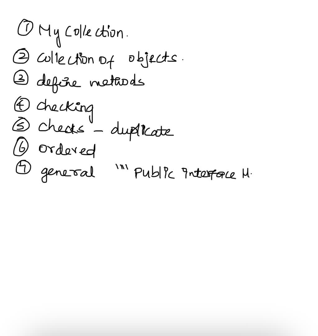 SOLVED: Which interfaces are provided by the Java Collection framework ...