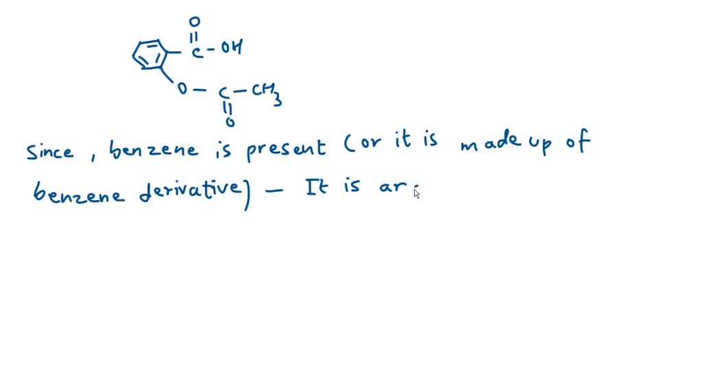 SOLVED The functional groups in the aspirin molecule shown are OH CH