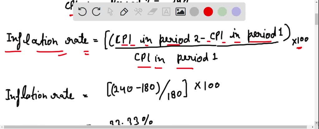 Include Inflation Formula Inflation Rate Formula Cpi
