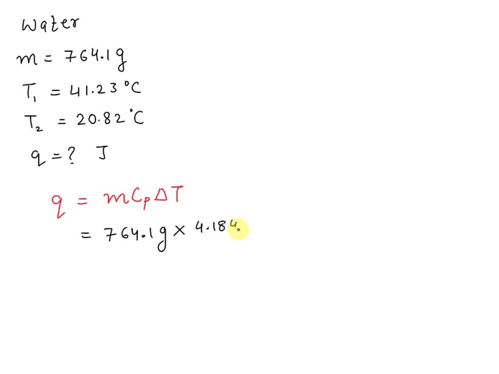 2.a.A sample of water with a mass of 23.31 g and an initial temperature ...