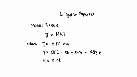 225-grams-of-an-unknown-compound-is-dissolved-in-300-ml-of-water-the-resulting-solution-has-an-osmotic-pressure-of-380-atm-at-a-temperature-of-50oc-what-is-the-molar-mass-of-the-unknown-compound-assum