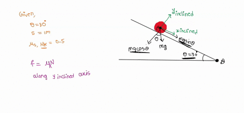 question-pts-consider-object-of-mass-starting-from-rest-and-sliding-down-ramp-the-ramp-makes-angle-theta-degrees-relative-the-ground-the-coefficient-of-static-friction-and-the-coefficient-of-39516