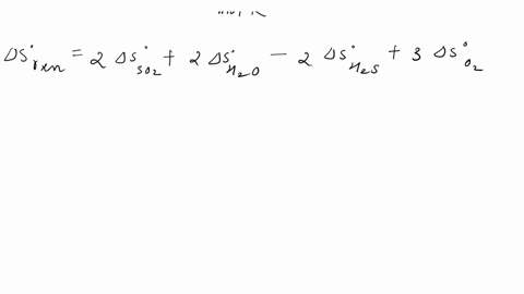 consider-the-reaction-2h2sg-3o2g2h2ol-2so2g-using-standard-thermodynamic-data-at-298k-calculate-the-entropy-change-for-the-surroundings-when-174-moles-of-h2sg-react-at-standard-conditions-ss-19887