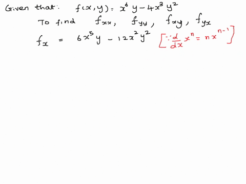 find-all-the-second-partial-derivatives-fx-y-x6y-4x3y2-fxxx-y-fxyx-y-fyxx-y-fyyx-y-28286
