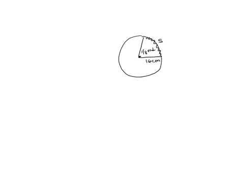find-the-length-s-of-the-arc-of-a-circle-of-radius-16-centimeters-subtended-by-the-central-angle-18-radian-62046