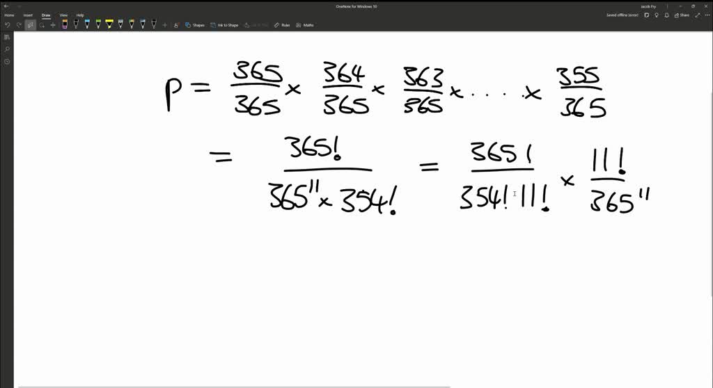 SOLVED: Determine the probability that at least 2 people in a room of