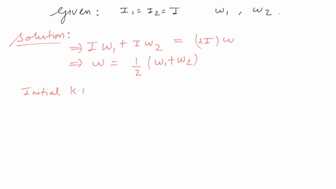 two-discs-of-same-moment-of-inertia-rotating-about-their-regular-axis-passing-through-centre-and-perpendicular-to-the-plane-of-disc-with-angular-velocities-w1-and-w2-they-are-brought-into-contact-face