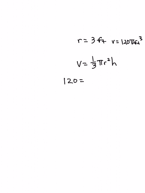 a-cone-has-a-volume-of-120-pi-cubic-feet-if-the-radius-is-3-feet-what-is-the-height-of-the-cone-76853