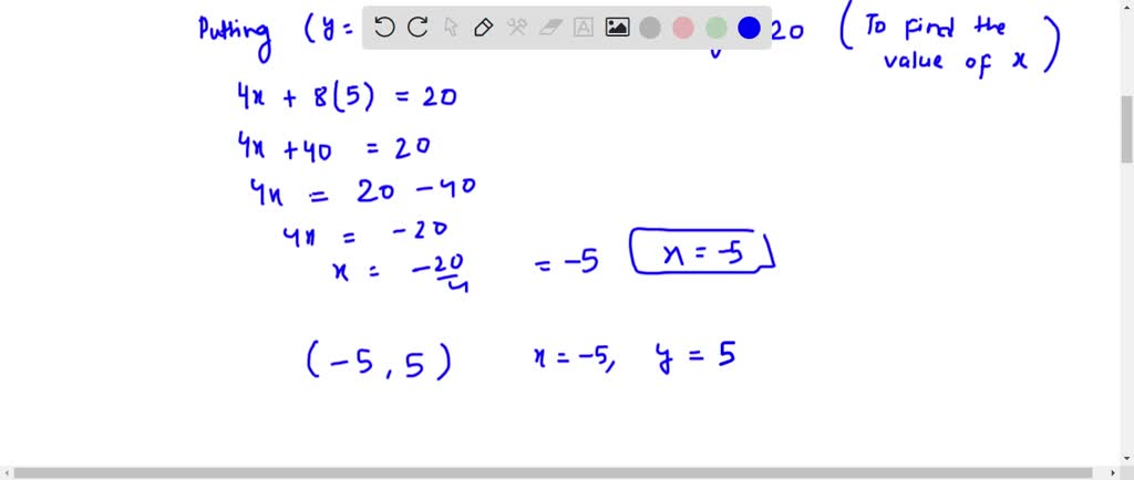 4x 8y 20 elimination