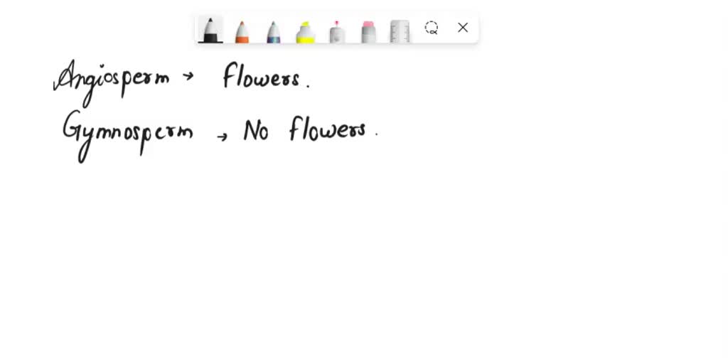 SOLVED a. 21. Angiosperms produce flowers, while gymnosperms do not. Which is a property of the