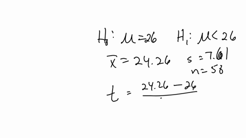 n-50-one-sample-t-age-descriptive-statistics-95-upper-bound-mean-stdev-se-mean-for-2426-761-108-2606-mean-of-age-test-null-hypothesis-h0-26-alternative-hypothesis-h1-26-t-value-p-value-162-0056-test-2